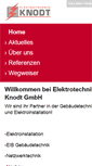 Mobile Screenshot of elektrotechnik-knodt.de